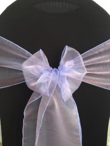 Lilac Purple Organza Sash